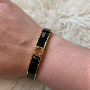 Kate Spade ♠️Black and Gold Bangle